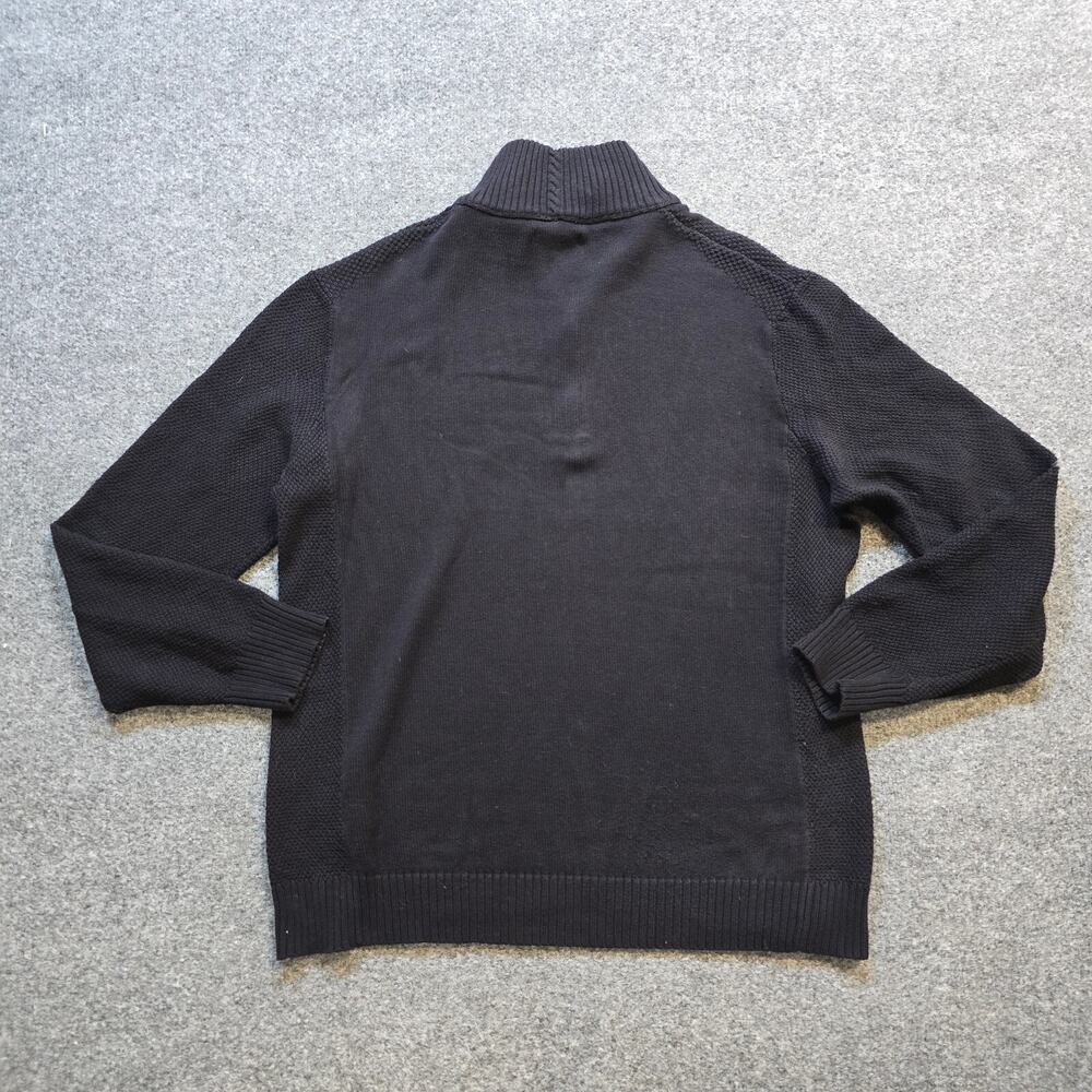 Carbon 2 Cobalt Sweater Mens Size Large Black Knit High Neck Long Sleeve Casual - Picture 9 of 10